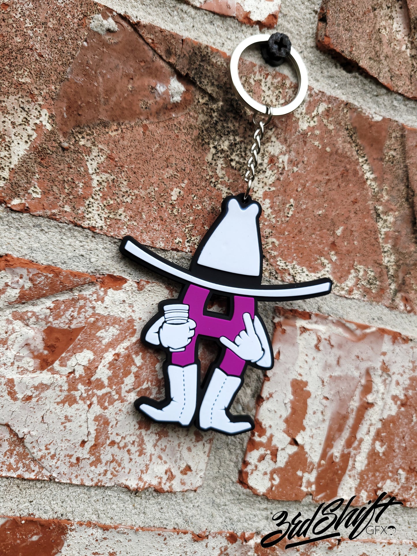 Purple Rodeo Keychain