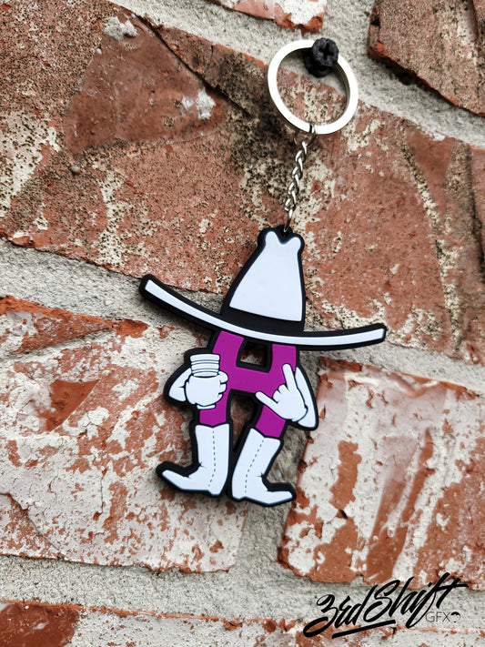 Purple Rodeo Keychain